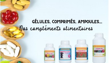 Compl&eacute;ments alimentaires &agrave; base de produits naturels